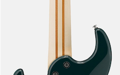 Close-up of 5-piece maple and mahogany neck