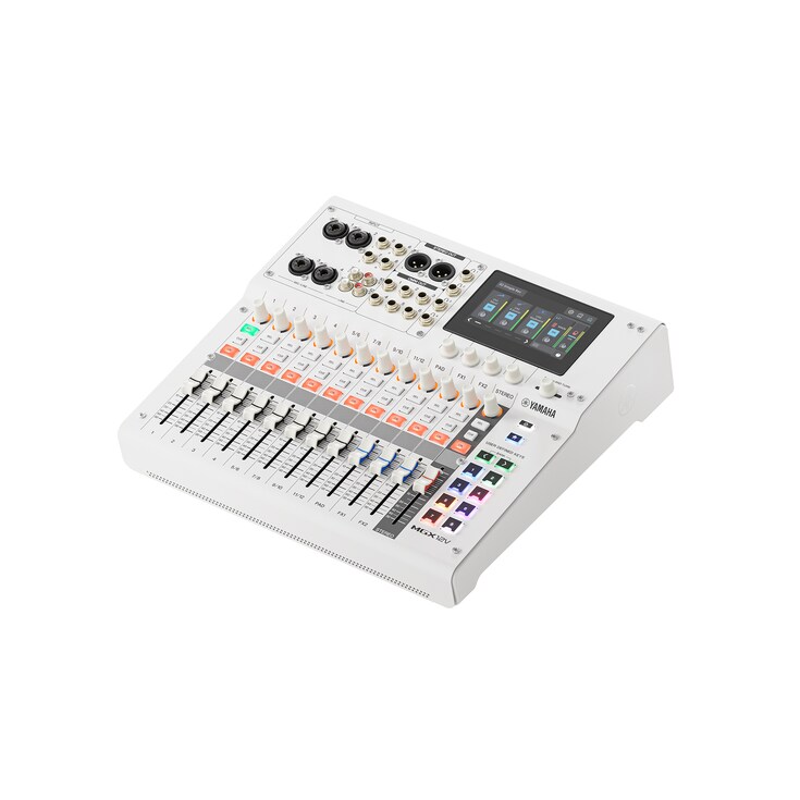 Yamaha 18-kanals digital mixerkonsol med videogränssnitt MGX12V W (vit)