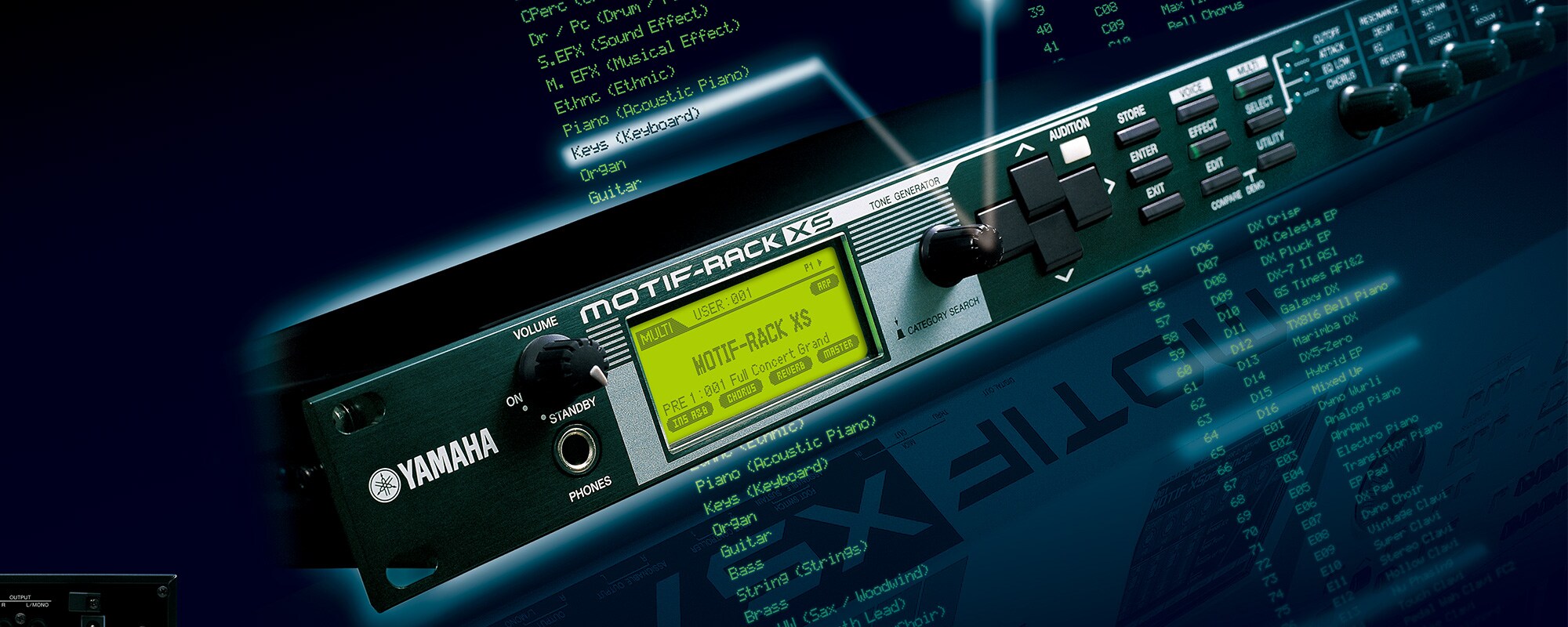 MOTIF-RACK XS - Overview - Synthesizers - Produkter - Keyboards