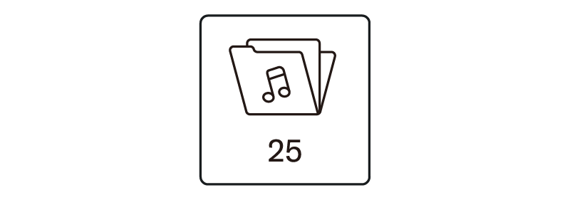 Song icon (25 preset songs)