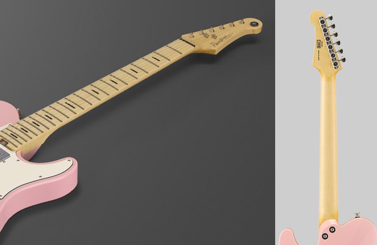 Närbild på halsformen på Pacifica SC Professional