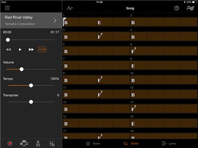 Play your favorite songs right away with chord progression