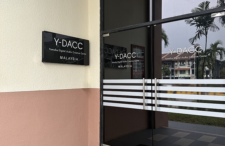 Kuala Lumpur training facility entrance with Yamaha signage.
