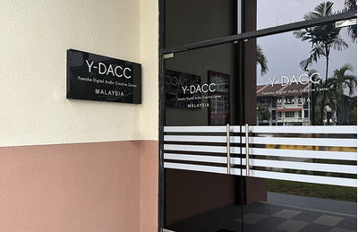 Kuala Lumpur training facility entrance with Yamaha signage.