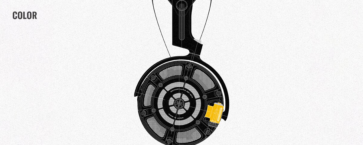 The side view of the YH-5000SE headphones.