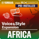 Afrika (förinstallerat expansionspaket – data kompatibel med Yamaha Expansion Manager)