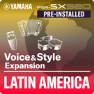 Latinamerika (förinstallerat expansionspaket – data kompatibel med Yamaha Expansion Manager)