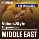 Mellanöstern (förinstallerat expansionspaket – data kompatibla med Yamaha Expansion Manager)