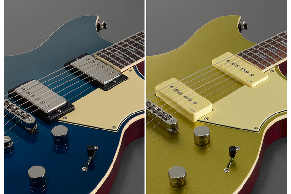 Revstar Professional- och Standard-modellerna erbjuder ett val mellan humbuckers och P90-typ single coils.